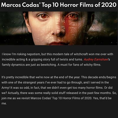 Marcos Codas’ Top 10 Horror Films of 2020